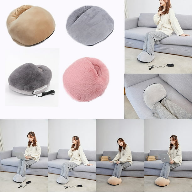 Detachable USB Electric Foot Warmer Feet Heating Boot Heater Shoes Heating Pad